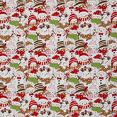 Sweatshirt Stoff Holly Schneemänner